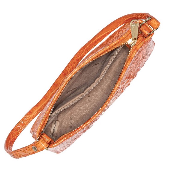 BRAHMIN LORELEI Genuine Crock Embossed Genuine Leather Shoulder Bag - Picture 8 of 16